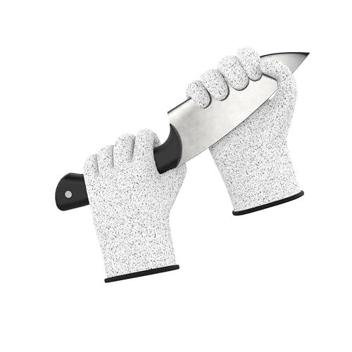 Schnittschutzhandschuhe Größe L – Level 5 Schutz, Lebensmittelecht, EN 388 Zertifiziert, Schnittfeste Handschuhe für Küche, Garten, Handwerk, Metzger und Outdoor-Arbeiten von STONE REEF