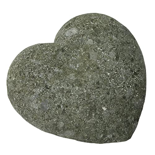 STONE art & more Exklusives Stein Herz Naturstein Ø 15cm Garten Deko Grabschmuck Steinmetzarbeit Unikate frostfest von STONE art & more