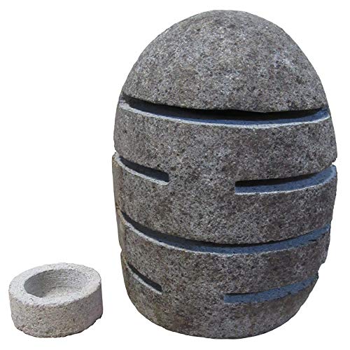 STONE art & more Steinlaterne mit Leuchtschlitzen, H 20-25 cm, Teelichthalter, Steinmetzarbeit aus Flussstein STONE art & more Steinlaterne mit Leuchtschlitzen, H 20-25 cm, Teelichthalter, Steinmetzarbeit aus Flussstein von STONE art & more