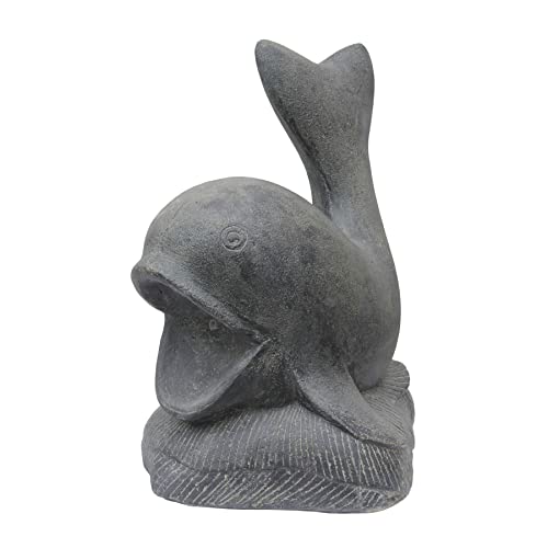 STONE art & more XXL Fisch Wasserspiel Wasserspeier Brunnen 68cm Steinfigur Steinguss frostfest von STONE art & more