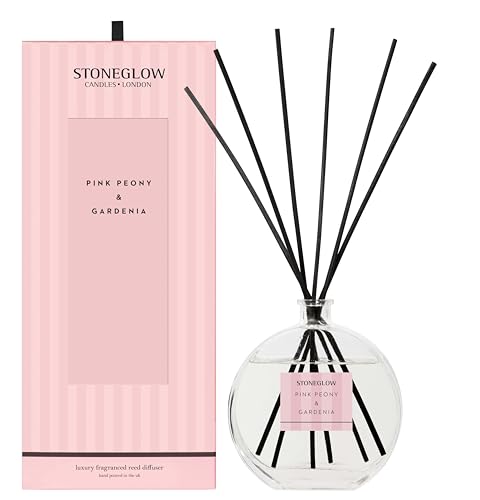 Modern Classics – Pink Peony & Gardenia – Schilfrohr-Diffusor, groß von STONEGLOW CANDLES LONDON