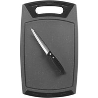 Schneidebrett und Allzweckmesser Set, 2-tlg von STONELINE®
