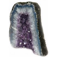 Amethyst Druse Basecut 1755 Gramm, Breiter Achatrand von STONESandSPIRIT