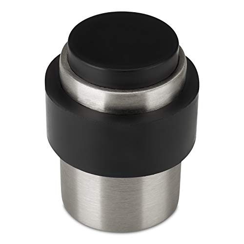 2 x STOPPLA® Türstopper SKOLL Edelstahl gebürstet Ø 35 mm Höhe 45 mm für Boden und Wand - Stabiler Bodentürstopper Wandtürstopper von SOTECH