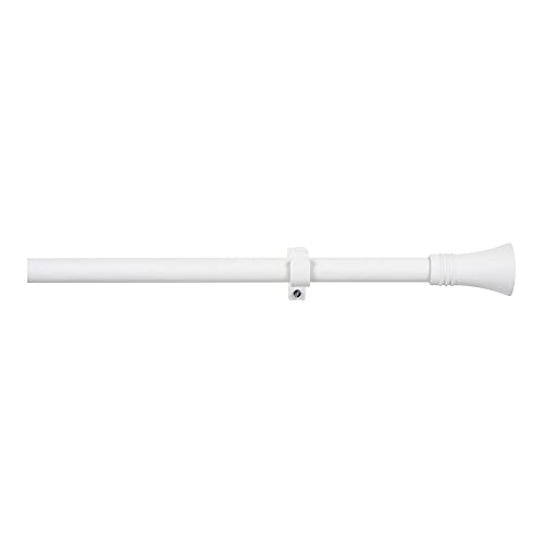 Set Barra Cortina Cono, ausziehbar von 160 bis 300 cm, Weiß von STOR PLANET