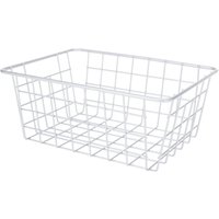 Obstkorb aus Metall, grau, 24 x 18 x 10 cm von STORAGE SOLUTIONS