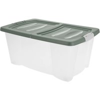 Storage Solutions - Kunststoffbox auf Rollen, mit Deckel, 39 l von STORAGE SOLUTIONS