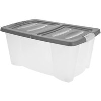 Storage Solutions - Kunststoffbox auf Rollen, mit Deckel, 39 l von STORAGE SOLUTIONS
