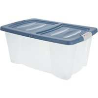 Storage Solutions - Kunststoffbox auf Rollen, mit Deckel, 45 l von STORAGE SOLUTIONS