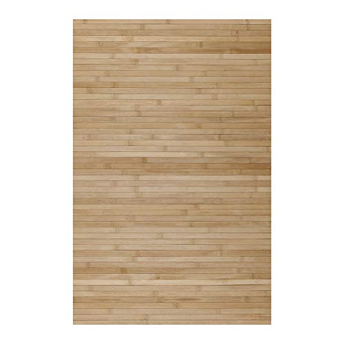 STORESDECO Natürlicher Bambusteppich, rutschfest, ideal für Wohnzimmer, Badezimmer, Flure, erhältlich in großen Größen, 120 cm x 180 cm, Hellbraun von STORESDECO