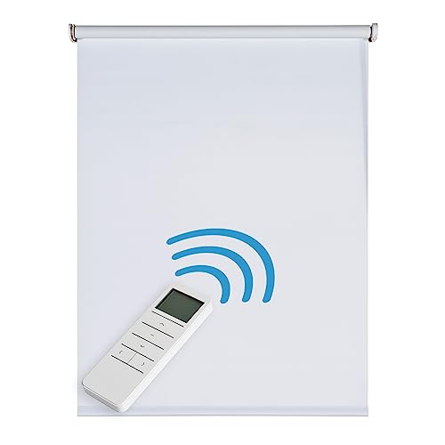 STORESDECO Elektrisches Verdunklungsrollo 250 H x 200 B mit Bohren - Thermo Fenster Rollos für Innen & Außen mit USB-Akku & Funksteuerung - Verdunkelungsrollo Schützt vor UV- & Infrarotstrahlen STORESDECO Elektrisches Verdunklungsrollo 250 H x 200 B mit Bohren - Thermo Fenster Rollos für Innen & Außen mit USB-Akku & Funksteuerung - Verdunkelungsrollo Schützt vor UV- & Infrarotstrahlen von STORESDECO