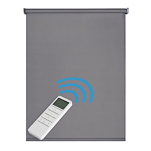 STORESDECO Elektrisches Verdunklungsrollo 250H x 100B mit Bohren - Thermo Fenster Rollos für Innen & Außen mit USB-Akku & Funksteuerung - Verdunkelungsrollo Schützt vor UV- & Infrarotstrahlen STORESDECO Elektrisches Verdunklungsrollo 250H x 100B mit Bohren - Thermo Fenster Rollos für Innen & Außen mit USB-Akku & Funksteuerung - Verdunkelungsrollo Schützt vor UV- & Infrarotstrahlen von STORESDECO