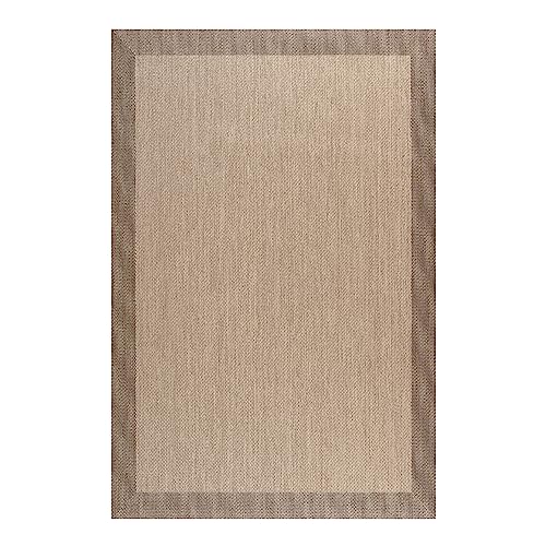 STORESDECO Vinylteppich Deblon, Teppich Wohnzimmer, Küche, Büro, Läufer Dekorative und Waschbarer. Großen Maßen XXL. PVC-Teppich Outdoor Indoor Hellbraun, 60 cm x 90 cm von STORESDECO