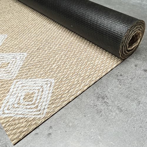 STORESDECO In & Outdoor Teppich 160x230cm - Wetterfeste Teppiche für Balkon & Terrasse - Waschbarer Küchenteppich & Läufer für Flur Wohnzimmer Esszimmer mit Rutschfester Unterseite -Made in Europe von STORESDECO