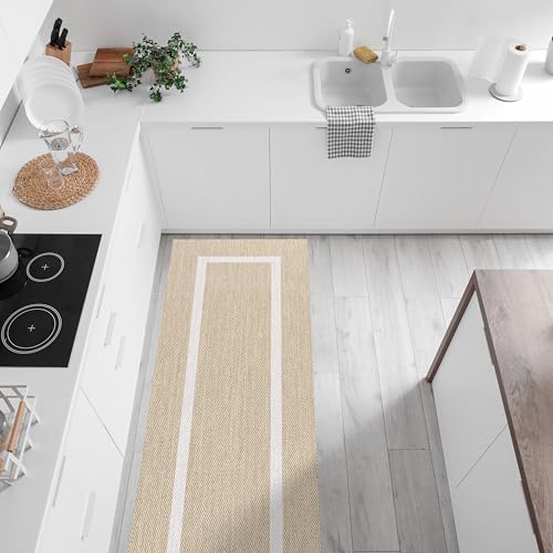 STORESDECO In & Outdoor Teppich 60x200cm - Wetterfeste Teppiche für Balkon & Terrasse - Waschbarer Küchenteppich & Läufer für Flur Wohnzimmer Esszimmer mit Rutschfester Unterseite - Made in Europe STORESDECO In & Outdoor Teppich 60x200cm - Wetterfeste Teppiche für Balkon & Terrasse - Waschbarer Küchenteppich & Läufer für Flur Wohnzimmer Esszimmer mit Rutschfester Unterseite - Made in Europe von STORESDECO