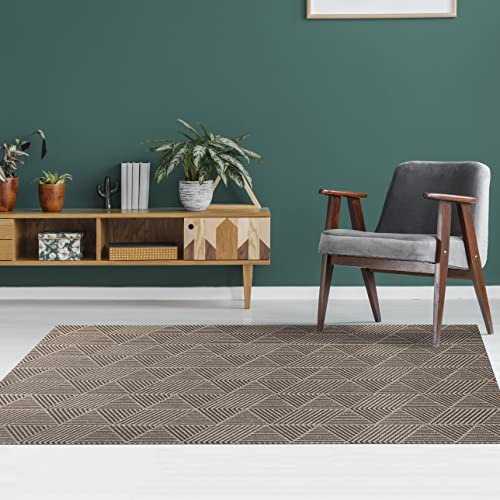 STORESDECO In & Outdoor Teppich 80x150cm - Wetterfeste Teppiche für Balkon & Terrasse - Waschbarer Küchenteppich & Läufer für Flur Wohnzimmer Esszimmer mit Rutschfester Unterseite von STORESDECO