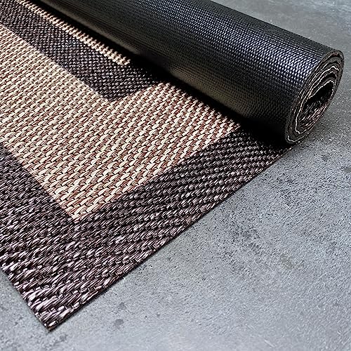 STORESDECO In & Outdoor Teppich 140x200cm - Wetterfeste Teppiche für Balkon & Terrasse - Waschbarer Küchenteppich & Läufer für Flur Wohnzimmer Esszimmer mit Rutschfester Unterseite -Made in Europe von STORESDECO