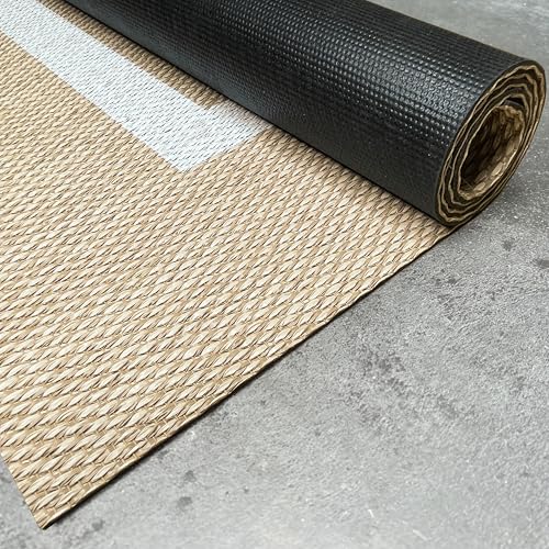 STORESDECO In & Outdoor Teppich 120x180cm - Wetterfeste Teppiche für Balkon & Terrasse - Waschbarer Küchenteppich & Läufer für Flur Wohnzimmer Esszimmer mit Rutschfester Unterseite -Made in Europe von STORESDECO