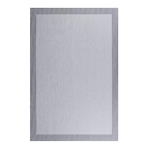 STORESDECO Vinylteppich Deblon, Teppich Wohnzimmer, Küche, Büro, Läufer Dekorative und Waschbarer. Großen Maßen XXL. PVC-Teppich Outdoor Indoor Hellgrau, 60 cm x 200 cm von STORESDECO