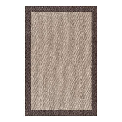 STORESDECO Vinylteppich Deblon, Teppich Wohnzimmer, Küche, Büro, Läufer Dekorative und Waschbarer. Großen Maßen XXL. PVC-Teppich Outdoor Indoor Dunkelbraun, 120 cm x 180 cm von STORESDECO