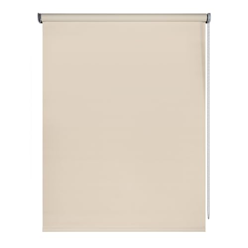 Verdunkelungsrollo für Fenster mit Bohren Thermorollo Hitzeschutz Sichtschutz Fensterrollo Ink. Montagematerial Verdunkelung Rollo Blickdicht Verdunklungsrollo STORESDECO Creme 120x180 cm (BxH) von STORESDECO