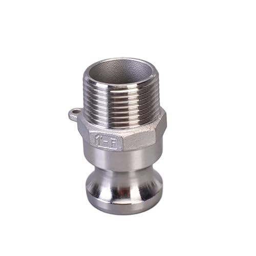 STORKY 1/2 3/4 1-1/4 304 Edelstahl Homebrew Camlock Fitting Adapter MPT FPT Barb Camlock Schnellkupplung for Schlauchpumpenarmaturen ( Color : F , Size : 1/2" ) von STORKY