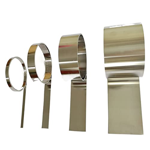 STORKY 1 Meter Breite 10–100 mm 304 Edelstahlfolie Streifen Stahlfolie Rolle schmaler Streifen dick 0,1 mm 0,2 mm 0,25 mm 0,3 mm 0,4 mm 0,5 mm (Color : Thickness 0.1mm, Size : Width 10mm) von STORKY