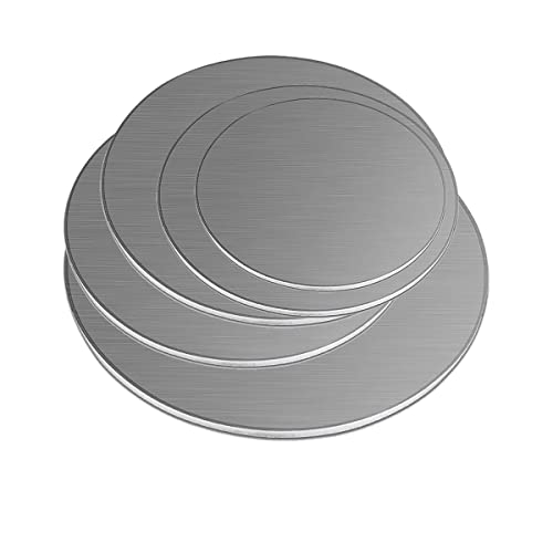 STORKY 2 Stück Durchmesser 90 mm x Dicke 1 mm Edelstahl runde Platte 304 Scheiben runde Scheibe von STORKY