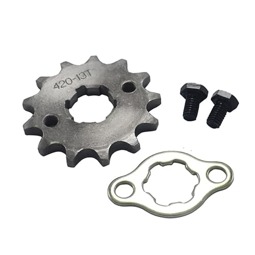 STORKY 420# 20mm 10 11 12 13 14 15 16 17 18 19 Zähne vorne Motorfahrzeuge for Dirt Pit AFFE DAX Bike Go Kart EIN Fernseher Quad -Motorrad (Color : 420 20MM 10T) von STORKY