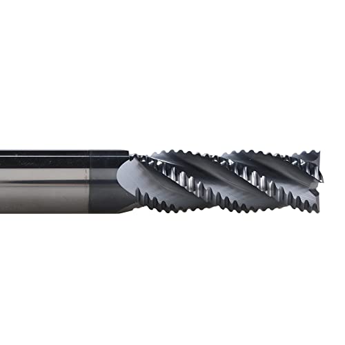 STORKY Vollhartmetall-Schruppfräser 4 Flöten-CNC-Fräser-Bits Fräser for die Metall-Grobbearbeitung 50 HRC Größen von 6 mm bis 20 mm (Color : P4CL-D6.0) von STORKY