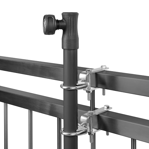 STORM-PROOF Sonnenschirmalter 2er Set India für eckige Balkongeländerprofile mit Einer Kantenlänge bis max 70 x 70mm aus Metall STORM-PROOF Sonnenschirmalter 2er Set India für eckige Balkongeländerprofile mit Einer Kantenlänge bis max 70 x 70mm aus Metall von STORM-PROOF