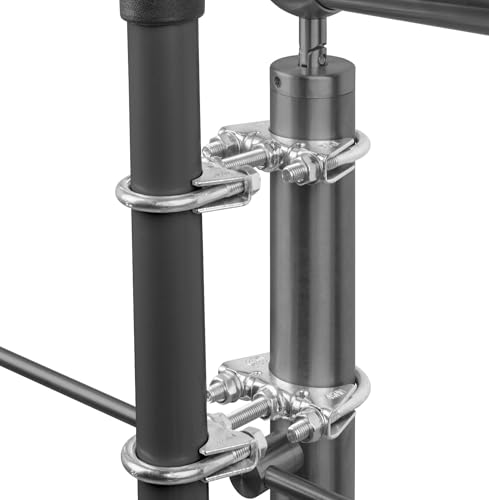 STORM-PROOF Sonnenschirmhalter Balkongeländer Fox 2er Set aus Metall für runde Geländer von STORM-PROOF