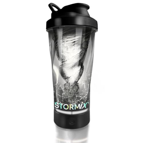 Stormix - Elektrischer Shaker | Hochwertiger Mixer, cremige Textur | Homogene Zubereitung für Proteine, BCAA | Fassungsvermögen 700 ml | Tritan & ABS, BPA-frei | Geringe Geräuschentwicklung von Stormix
