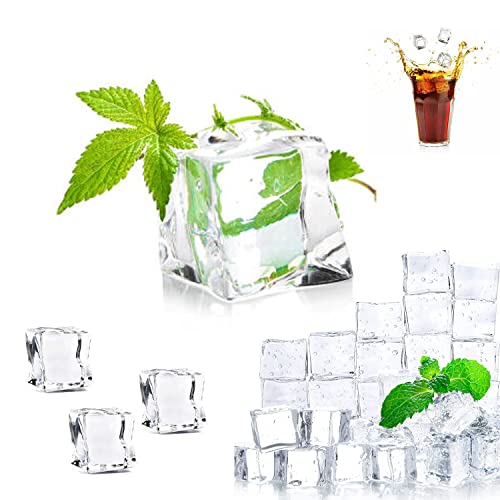 Eiswürfel Wiederverwendbar,50 Stück Dauereiswürfel Klares Acryl Reusable Ice Cube,für Dekorationen Photographieren Props(20mm) von STOUCLA