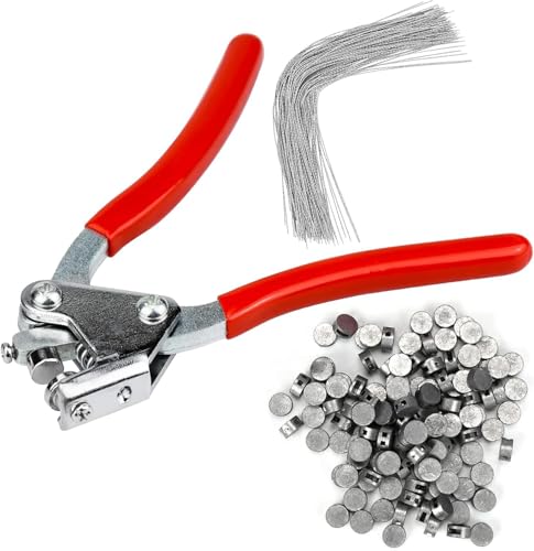 Plombierzange, 165mm Plombenzange Set, mit 80 Plombendrahtstücke (170mm) 80 Robbenund (10 mm) von STOUCLA