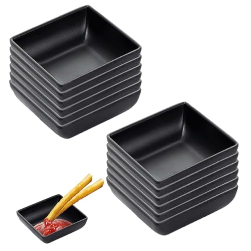 STOUCLA Dip-Schalen, 6er-Set, 425 ml Saucenschalen, Dip-Saucenschalen, für Snacks, Saucen, Gewürze, nicht aus Keramik (weiß) von STOUCLA