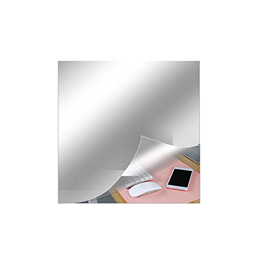 STOYRB Flexible Spiegelblätter, 50 x 50 cm, Acryl-Spiegelplatte, Spiegel-Wandaufkleber, selbstklebend, nicht Glas, Spiegelfliesen für Heimwerker, Wanddekoration, 0,2 mm dick von STOYRB