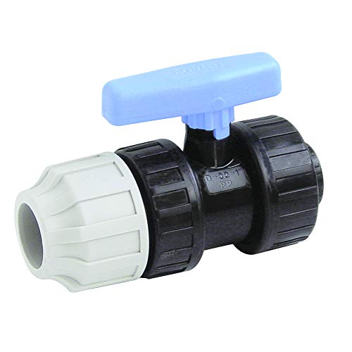 STP fittings PP Kupplung PP-Kugelventil mit Innengewinde, 20 mm x 1/2 Zoll von STP fittings