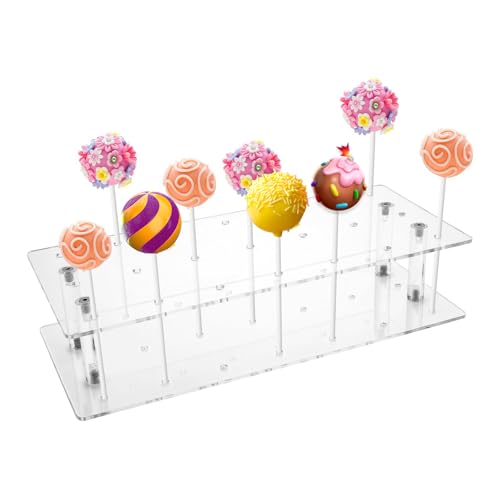 STQDEU Cake Pop Stiele Set, 1 XXL Cake Pop Ständer Plus 100 Feste Cake Pop Ständer, multifunktionaler 21-Loch Dessertständer, Schokoriegel für Lebensmitteldekorationen und Geburtstags-SüßigkeitenDisp STQDEU Cake Pop Stiele Set, 1 XXL Cake Pop Ständer Plus 100 Feste Cake Pop Ständer, multifunktionaler 21-Loch Dessertständer, Schokoriegel für Lebensmitteldekorationen und Geburtstags-SüßigkeitenDisp von STQDEU