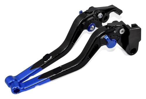 Bremsen Kupplungshebel Griff Für Suzuki GSX-R 600 750 2006 2007 2008-2020 2021 Modifizierte CNC-Aluminiumlegierung Langformat-Bremskupplungshebel-Zubehör(Blue) von STQNXR