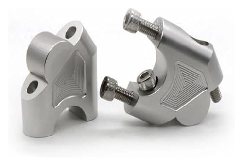 Für Suzuki Für V-Strom DL 1050 XT 1050A 1050XT DL1050 Motorrad Lenker Riser Höhe Up Adapter Lenker Riser Klemme Lenkererhöhungen erhöhen(Silver) von STQNXR