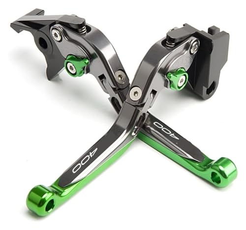 STQNXR Bremsen Kupplungshebel Griff Für K&awasaki Z400 2018 2019 2020 2021 2022 Geändert CNC Legierung Länge Einstellbare Faltbare Bremse Kupplung Hebel Zubehör(Green) von STQNXR