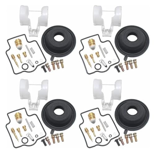 STQNXR Dichtung aus Gummi Vergaser Für Kawasaki ZX400 ZXR400 ZX 400 ZXR 400 1990-1999 Motorrad Vergaser Reparatur Schwimm Nadel Sitz Kolben Membran Zubehör von STQNXR