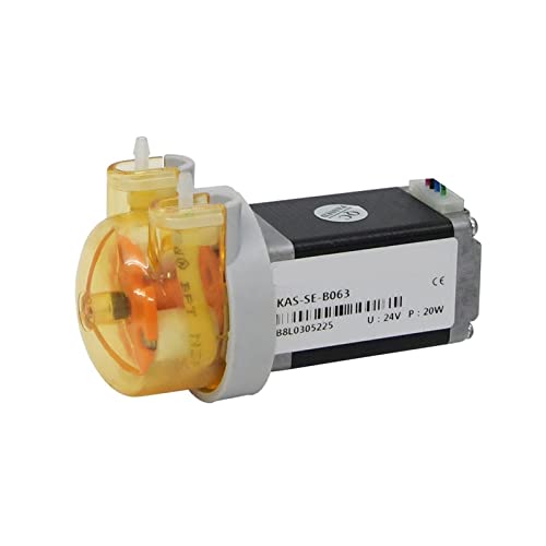 12V/24V kleine peristaltische Dosierwasserpumpe mit Schrittmotor, 3 Rotoren Silikon, Zuverlässig und langlebig(B06,Sf-12v-3 Rotors) von STRAFBRG