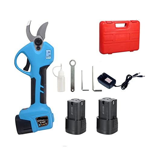 16,8 V Akku-Gartenschere Lithium-Ionen-Gartenschere Effiziente Schere Bonsai Elektrische Äste Gartengeräte Elektrischer SC-8604 Koffer,Kontrollierter Betrieb(Two batteries(case)) von STRAFBRG