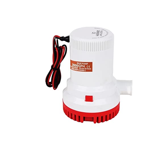 2000 GPH Bilgenpumpe for Boote 24 V Hochdruck-Bilgenpumpe 24 V DC 12 V Kajakregel Wasserelektrisch 2000 Gph 12 V Zubehör, Zuverlässig und langlebig(24v) von STRAFBRG