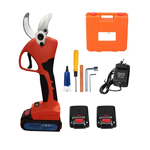 21 V Akku-Gartenschere Lithium-Ionen-Astschere Effiziente Schere Bonsai Elektrische Äste Gartengeräte Elektrische SC-8605,Kontrollierter Betrieb(SC-8605 Orange) von STRAFBRG