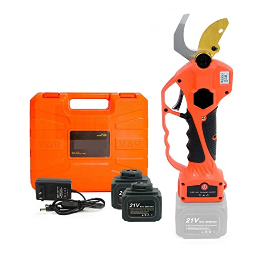 21 V Akku-Gartenschere Obstbaum Bonsai Pruning Elektrische Äste Cutter 1,9 m einziehbare Verlängerungsstange,Kontrollierter Betrieb(Shears(Case)) von STRAFBRG