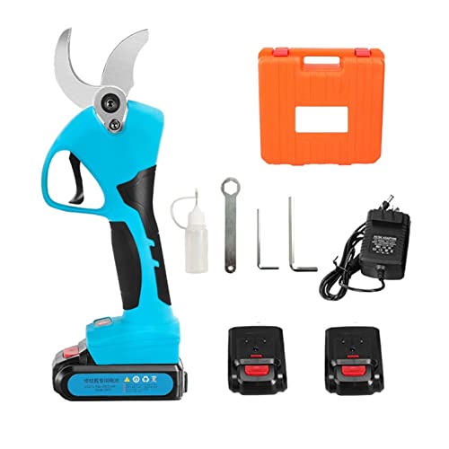 21 V Progressive Schere Akku Lithium-Ionen Effiziente Schere Bonsai Äste Elektrische Gartengeräte SC-8605,Kontrollierter Betrieb(SC-8605 Blue) von STRAFBRG