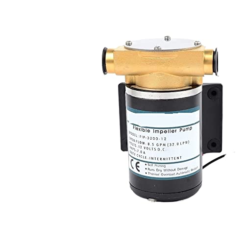 30 l/min 12 V 24 V Automatische elektrische Oberflächenkreiselpumpe Deckwaschmaschine Kühlpumpe Flexible Impellerpumpe, Zuverlässig und langlebig(3200 24V) von STRAFBRG